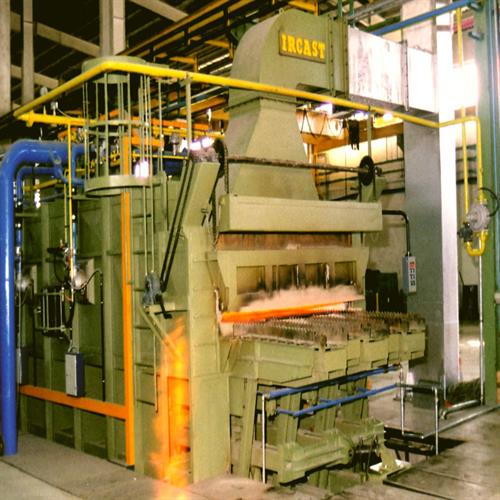 کوره‌ی گامی (واکینگ بیم) گرمکن میل‌گرد